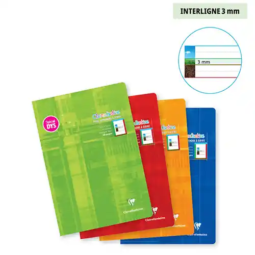Notitieboekje DYS 21 x 29,7 cm, 48 pagina's, regelafstand 5 mm, per 10 stuks | Clairefontaine Notitieboekje DYS 21 x 29,7 cm, 48 pagina's, regelafstand 5 mm, per 10 stuks | Clairefontaine